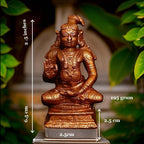 Brown Copper Idols, Handmade, Nammazhwar 2.5 Inches, 195G Pack Of 1 Piece