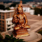 Brown Copper Idols, Handmade, Nammazhwar 2.5 Inches, 195G Pack Of 1 Piece