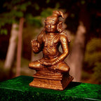 Brown Copper Idols, Handmade, Nammazhwar 2.5 Inches, 195G Pack Of 1 Piece