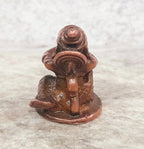 Brownish-Orange Copper Idols India, 0.7 Inches, Handmade God Hanuman, 18G, Patina Antique Finish, Pack Of 1 Piece