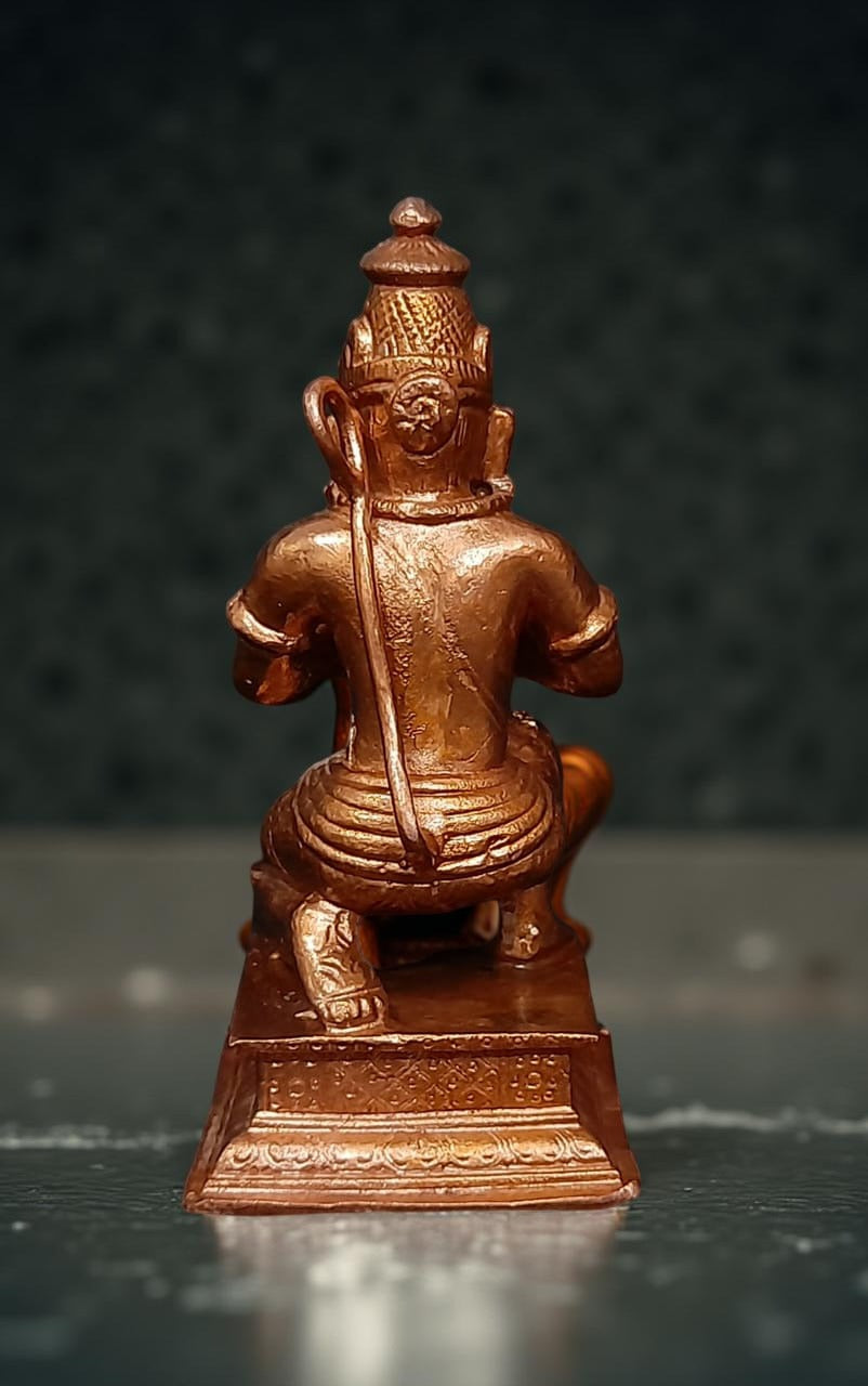 Unikraf  Hand Made Copper, Hanuman, 4.3 Inches, 550 Grams, Pack of 1 Piece