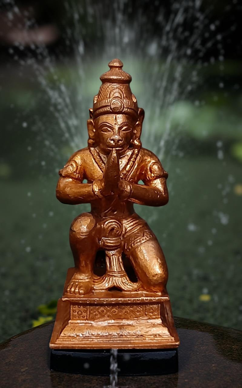 Unikraf  Hand Made Copper, Hanuman, 4.3 Inches, 550 Grams, Pack of 1 Piece
