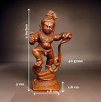 Copper Idols India, Handmade Kalinganarthana Krishna 2 Inches, 40 Gm, Pack Of 1 Piece