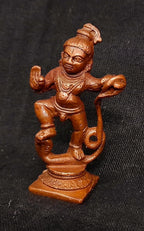 Copper Idols India, Handmade Kalinganarthana Krishna 2 Inches, 40 Gm, Pack Of 1 Piece