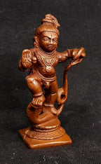 Copper Idols India, Handmade Kalinganarthana Krishna 2 Inches, 40 Gm, Pack Of 1 Piece