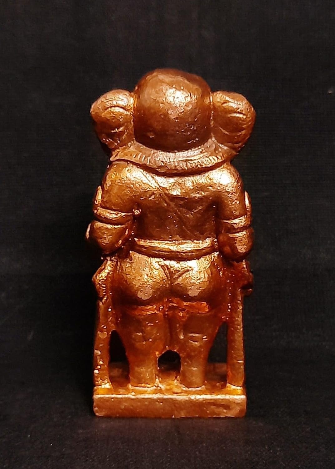 Brown Handmade Copper Idols Of Ganesh 2.2 Inches, 130G, Pack Of 1 Piece