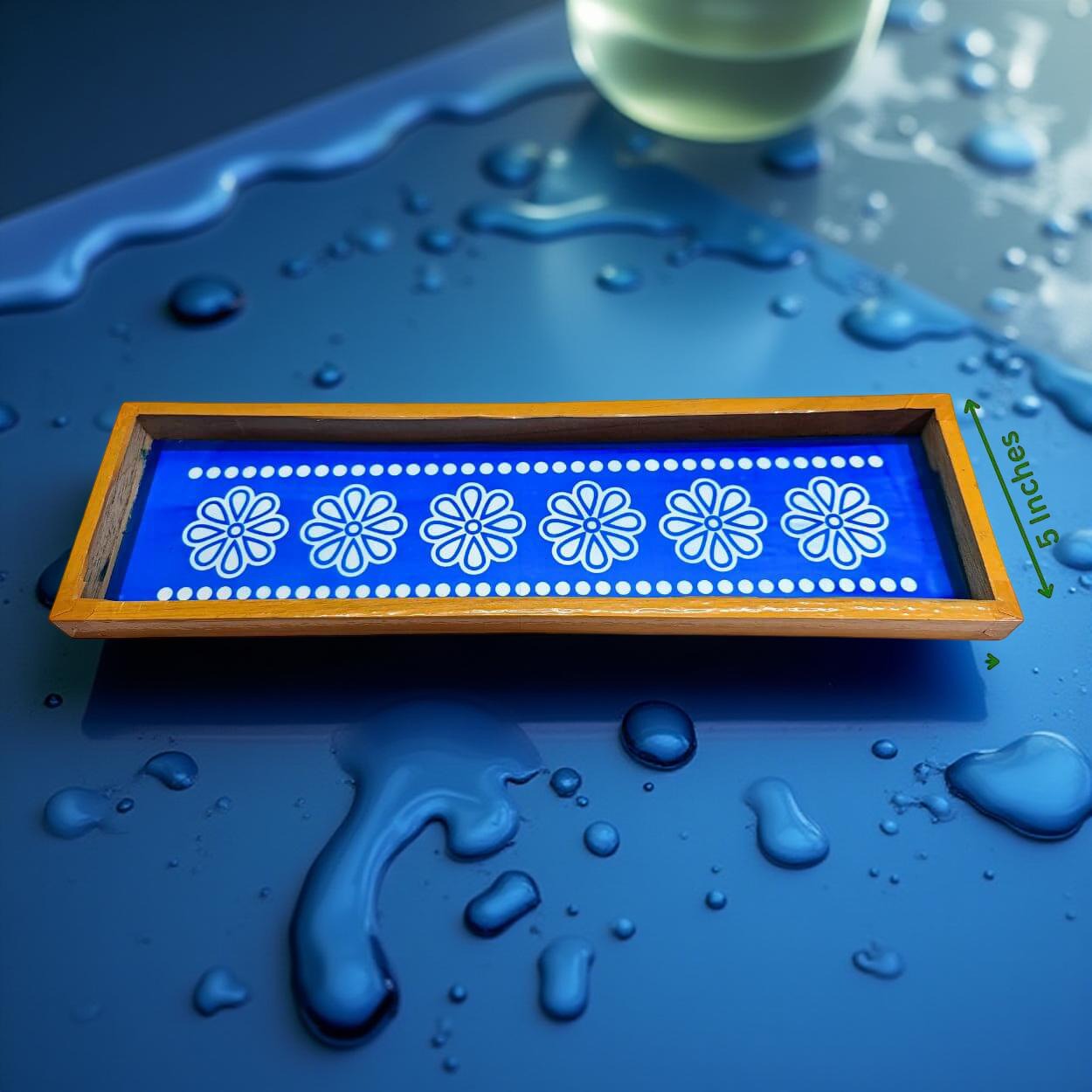 Unikraf  Flower-Border-Instant-Rangoli-Stencil-17-Inch inches Pack of 1 Piece