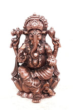 Brownish-Orange Copper Idolsby, 2 Inches, Handmade Ganesh, 115Grams, Patina Antique Finish, Pack Of 1 Piece