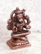 Brownish-Orange Copperhandmade God Hanuman, 1.2 Inches,, 25G, Patina Antique Finish, Pack Of 1 Piece