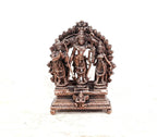 Brownish-Orange Copper Idols, 7 Cm, Handmade Ramdarbar 150 G, Patina Antique Finish, Pack Of 1 Piece