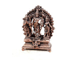 Brownish-Orange Copper Idols, 7 Cm, Handmade Ramdarbar 150 G, Patina Antique Finish, Pack Of 1 Piece