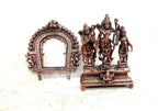 Brownish-Orange Copper Idols, 7 Cm, Handmade Ramdarbar 150 G, Patina Antique Finish, Pack Of 1 Piece