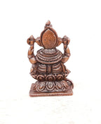 Brownish-Orange Copper Idols, 2 Inches, Handmade Ganesh, 85G, Patina Antique Finish, Pack Of 1 Piece