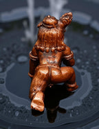 Brownish-Orange Copper Idols India, 1.3 Inches, Handmade Little Krishna With Laddu, 49G, Patina Antique Finish, Pack Of 1 Piece