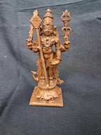 Brown Copper Idols Of God Murugar 4.5 Inches, 386G, Patina Antique Finish, Pack Of 1 Piece