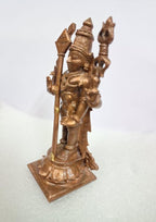 Brown Copper Idols Of God Murugar 4.5 Inches, 386G, Patina Antique Finish, Pack Of 1 Piece