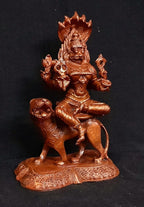 Brownish-Orange Copper Idols Of God Prathyangira Devi By Unikraf , 5.1 Inches, 700G, Patina Antique Finish, Pack Of 1 Piece