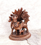 Copper Idolsby Unikraf , 4.6 Cm, Handmade Goddess Idol, 45G, Patina Antique Finish, Pack Of 1 Piece