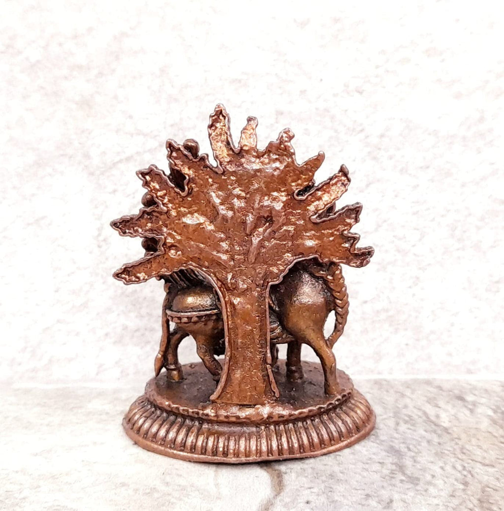 Copper Idolsby Unikraf , 4.6 Cm, Handmade Goddess Idol, 45G, Patina Antique Finish, Pack Of 1 Piece