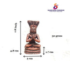 Copper" Or "Reddish-Brown Copper God Idols Manavala Mahamuni, 1.8Inches, 50G, Patina Antique Finish, Pack Of 1 Piece