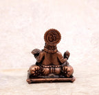 Brownish-Orange Copper Idols Indiaby Unikraf , 1.8 Inches, Handmade Kuberar, 90G, Patina Antique Finish, Pack Of 1 Piece