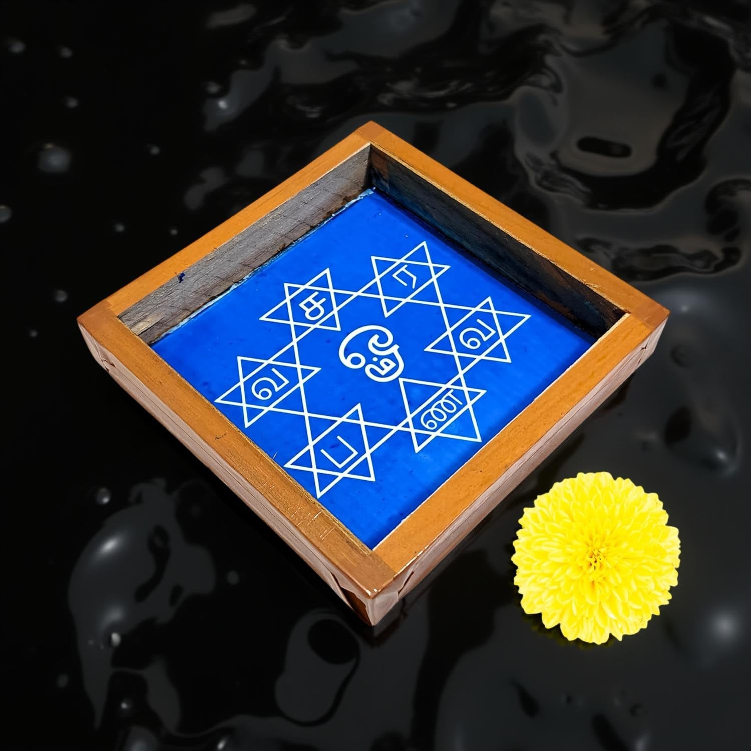 Unikraf  Saravanabava Kolam Stencils Small, 1 Piece (5x5 Inches)