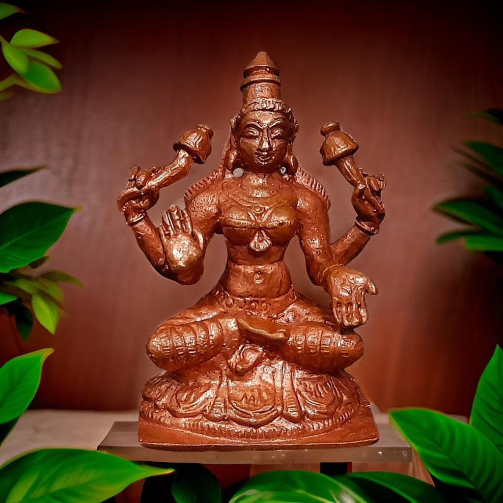 Brown Handmade Copper Rarest Astalakshmi Combo Set, 2.3 Inches 1.1 Kg Pack Of 8 Piece