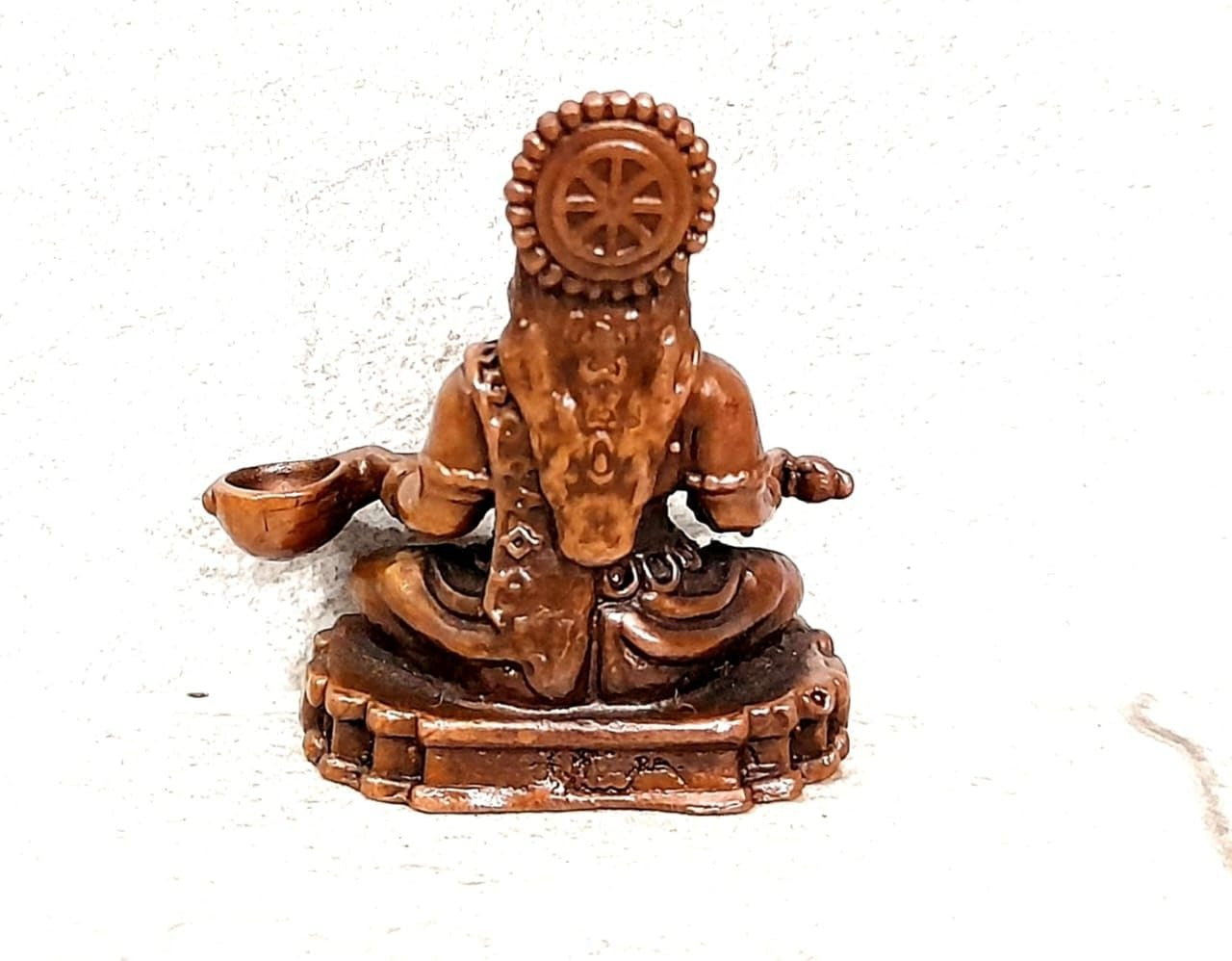 Brown Copper Idols Of God Annapoorani, Height 4.1 Cm, 48 Gram, Handmade, Pack Of 1 Piece