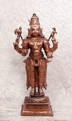 Brownish-Orange Copper Idols Of God Lord Shiva Idol, 6.3 Inch, 690, Patina Antique Finish, Pack Of 1 Piece