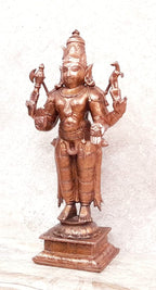 Brownish-Orange Copper Idols Of God Lord Shiva Idol, 6.3 Inch, 690, Patina Antique Finish, Pack Of 1 Piece