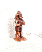 Brown Copper Idols Of God Hanuman, 2.1 Inches, 70G, Hand Made Idol, Pack Of 1 Piece
