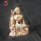 Brown Copper God Adhi Sankaracharya, 1.7 Inches, 100G, Patina Antique Finish, Pack Of 1 Piece