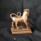 Brown Copper God Idols Lion I, 2.1 Inches, 150G, Patina Antique Finish, Pack Of 1 Piece