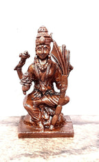 Brown Copper God Idols Raja Rajeshwari I, 1.9 Inches, 85G, Patina Antique Finish, Pack Of 1 Piece