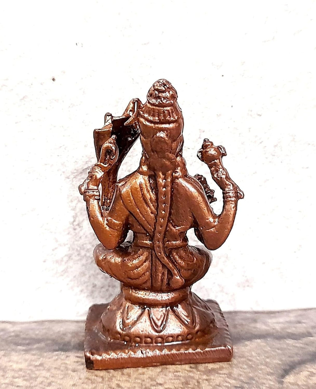 Brown Copper God Idols Raja Rajeshwari I, 1.9 Inches, 85G, Patina Antique Finish, Pack Of 1 Piece