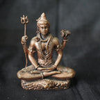 Brown Copper God Idols Shiva, 2.9 Inches, 280G, Patina Antique Finish, Pack Of 1 Piece