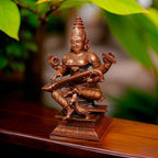 Brownish-Orange Copper Idols, 4 Inches, Handmade Saraswathi 500G, Patina Antique Finish, Pack Of 1 Piece