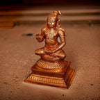 Brown Copper Idols, Handmade, Nammazhwar 3.5 Inches, 415G Pack Of 1 Piece