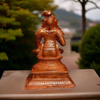 Brown Copper Idols, Handmade, Nammazhwar 3.5 Inches, 415G Pack Of 1 Piece