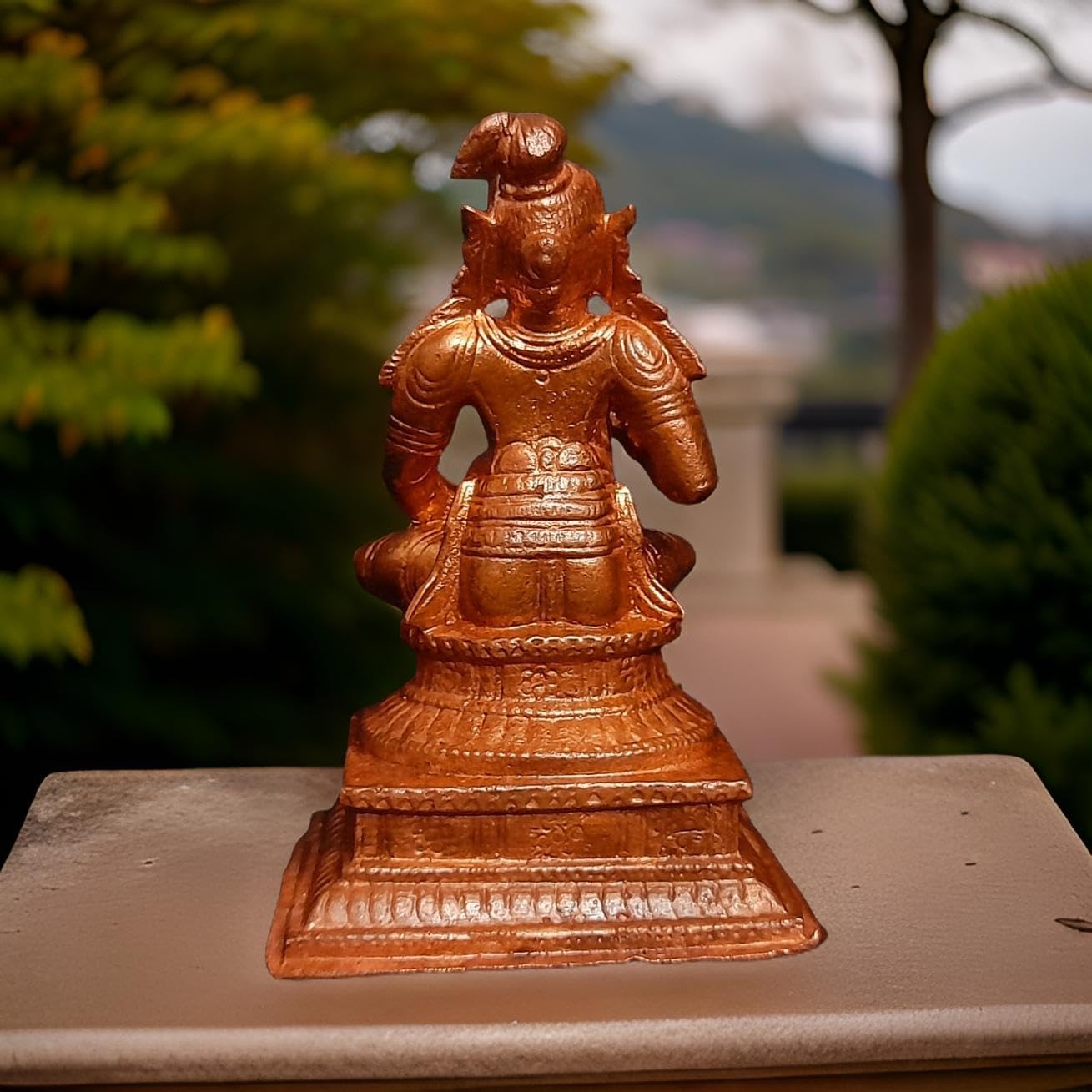 Brown Copper Idols, Handmade, Nammazhwar 3.5 Inches, 415G Pack Of 1 Piece