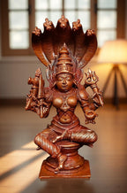 Brownish-Orange Copper Idols Of God Amman 4.8 Inch, 450G, Patina Antique Finish, Pack Of 1 Piece