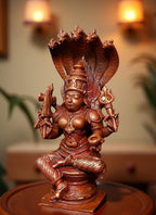 Brownish-Orange Copper Idols Of God Amman 4.8 Inch, 450G, Patina Antique Finish, Pack Of 1 Piece