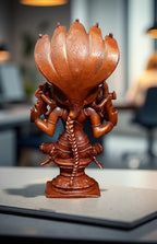 Brownish-Orange Copper Idols Of God Amman 4.8 Inch, 450G, Patina Antique Finish, Pack Of 1 Piece