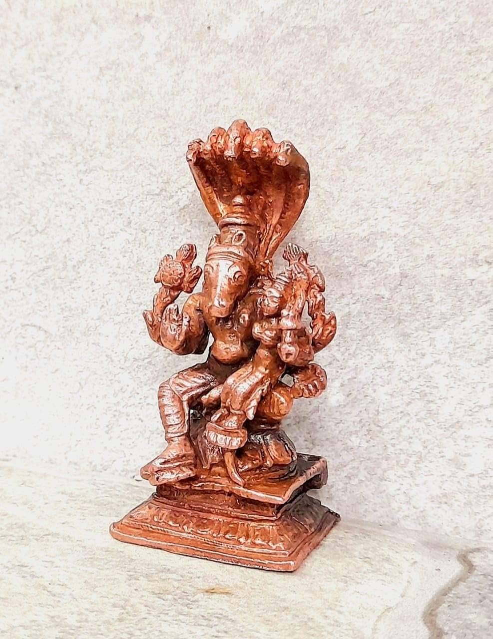 Brown Copper Idols Of Lakshmi Varahar, 2.5 Inches, 86G Handmade Pack Of 1 Piece