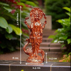 Brownish-Orange Copper Idols India, 3 Inches, Handmade Murugar, 76G, Patina Antique Finish, Pack Of 1 Piece