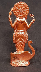 Brownish-Orange Copper Idols India, 3 Inches, Handmade Murugar, 76G, Patina Antique Finish, Pack Of 1 Piece