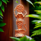 Brownish-Orange Copper Idols India, 3 Inches, Handmade Murugar, 76G, Patina Antique Finish, Pack Of 1 Piece