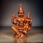 Antique Copper Copper Handmade Lakshmi Narasimhar 1.5 Inches, 50G, Pack Of 1 Piece
