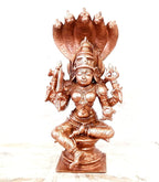 Brownish-Orange Copper Idols Of God Amman 4.9 Inches, 470G, Patina Antique Finish, Pack Of 1 Piece
