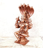Brownish-Orange Copper Idols Of God Amman 4.9 Inches, 470G, Patina Antique Finish, Pack Of 1 Piece